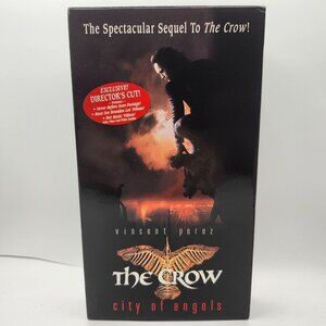 The Crow City Of Angels VHS Directors Cut 1997 Vincent Perez Blockbuster Rental